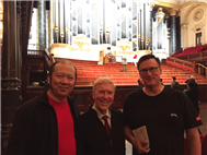 楊永康與澳洲著名管風琴家Peter Kneeshaw 和 Alan Caradus